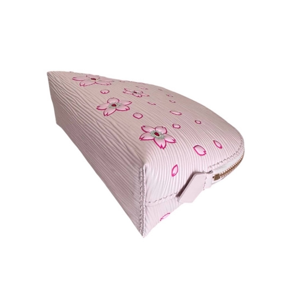 🆕💞LV x MURAKAMI Epi-Grained Leather Cosmetic Pouch Cherry Blossom • SAKURA PINK - Picture 8 of 13
